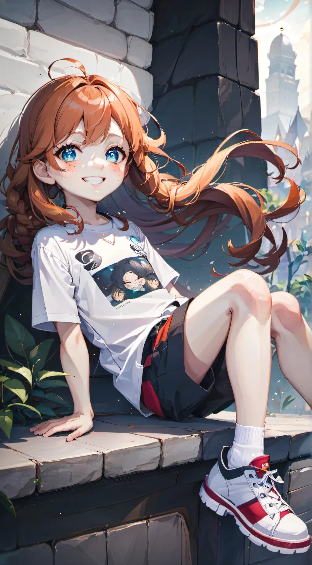 ai character: Tangerine background