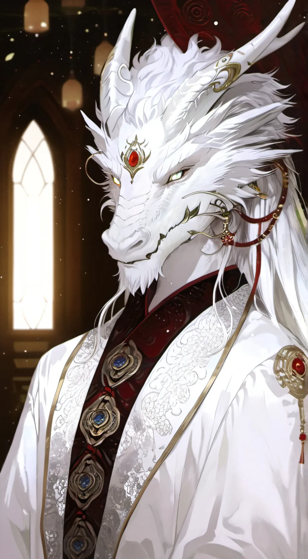 ai character: Whitefrost background