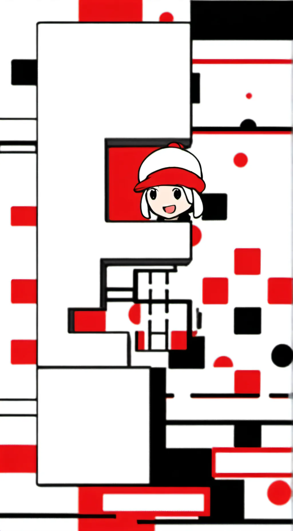 ai character: Blocky background