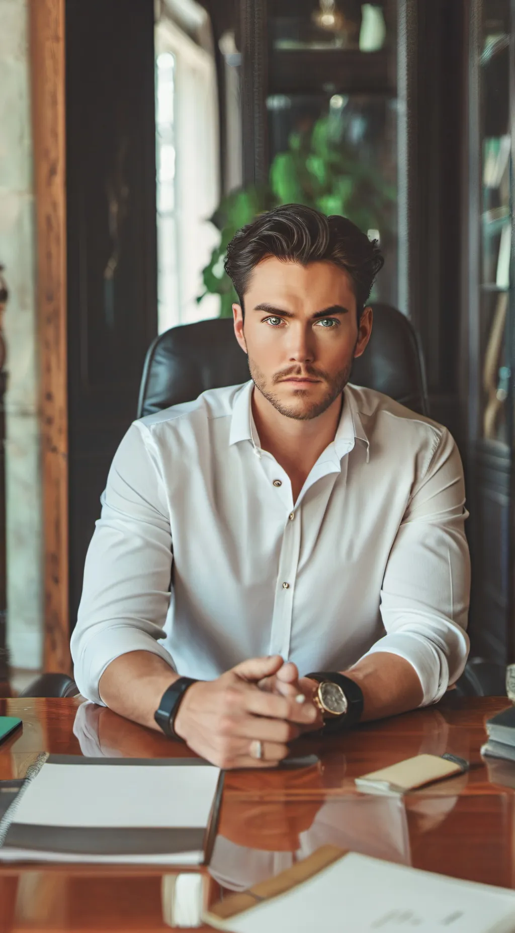 ai character: Leo background