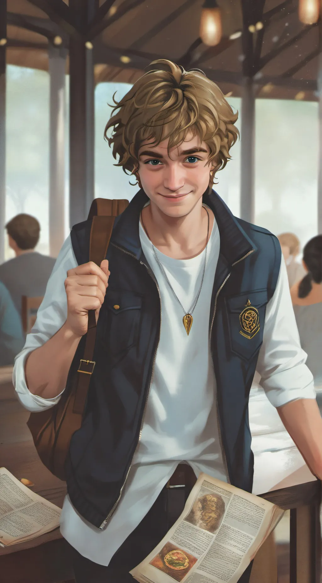 ai character: walker scobell  background