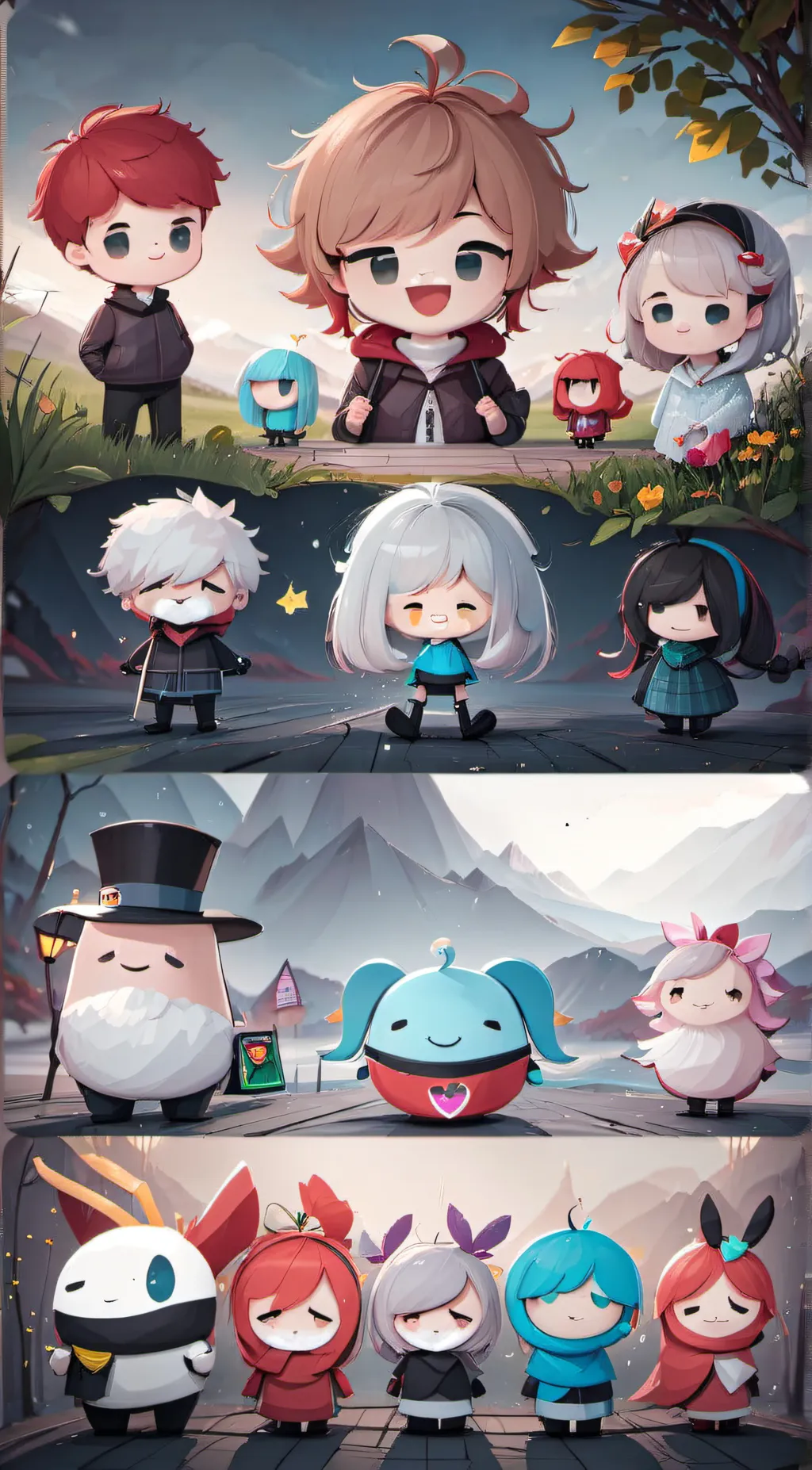 ai character: bfdi families background