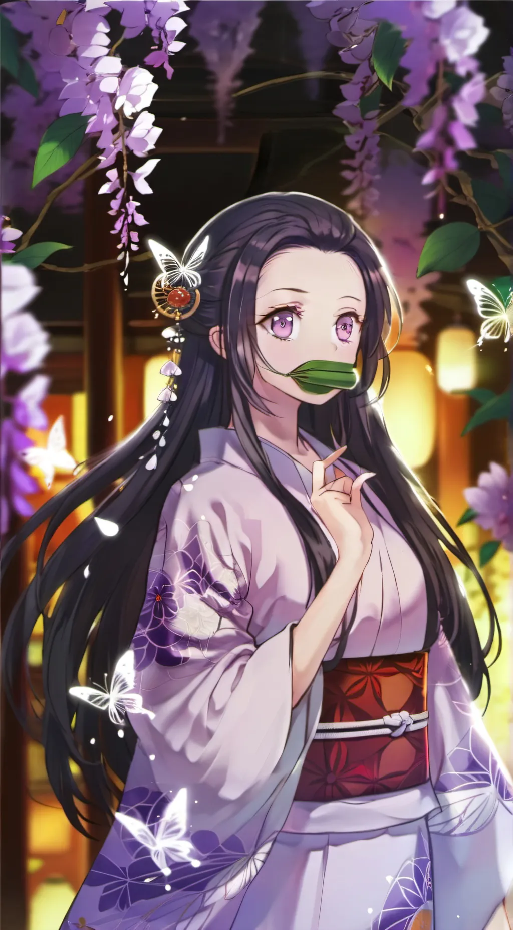 ai character: nezuko background
