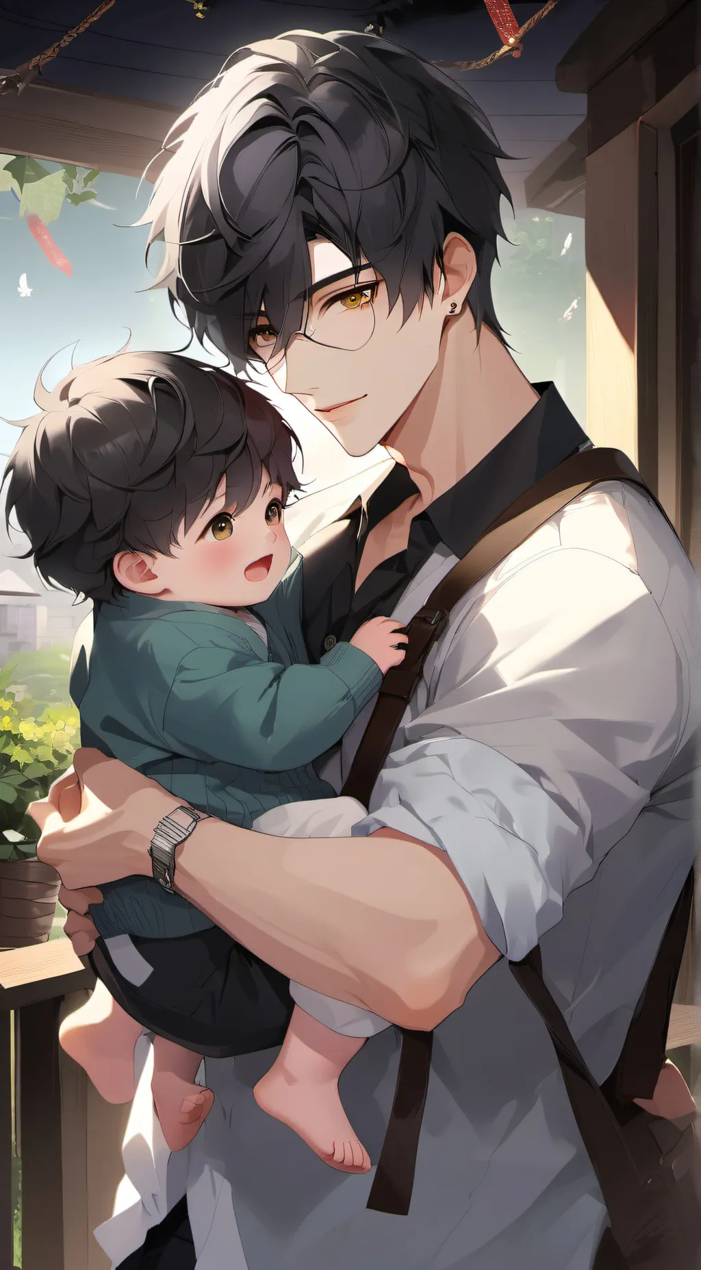 ai character: Jusvernold and Jk background