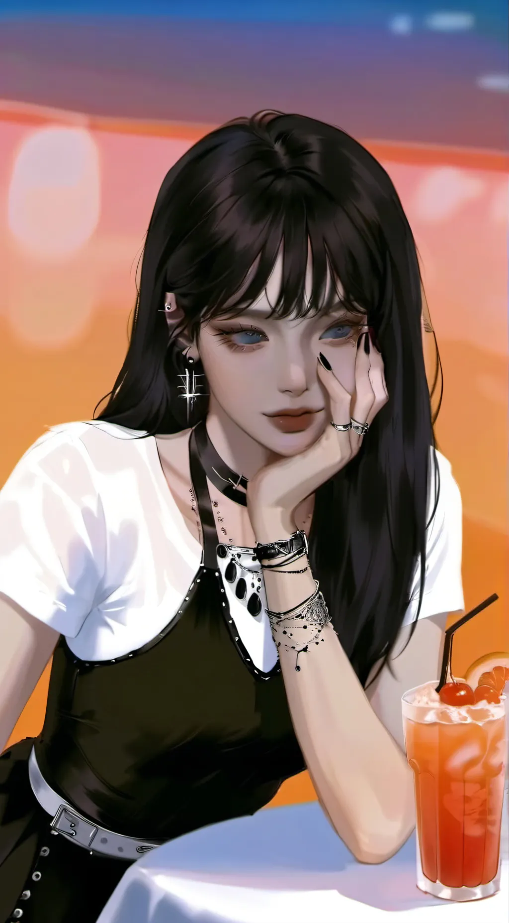 ai character: Hiromi  background