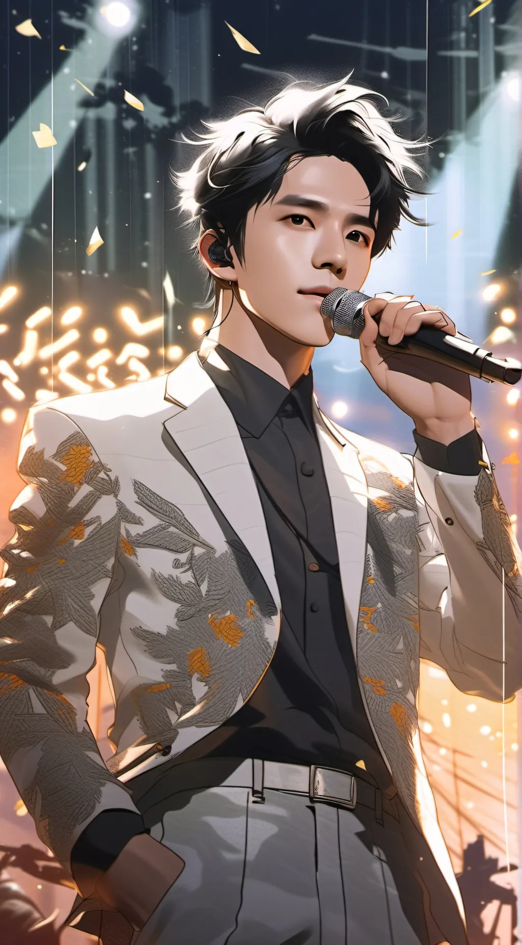 ai character: Dimash Kudaibe background
