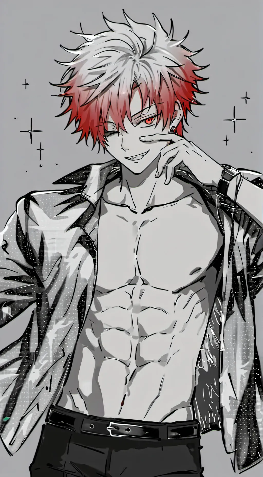 ai character: Kirishima  background
