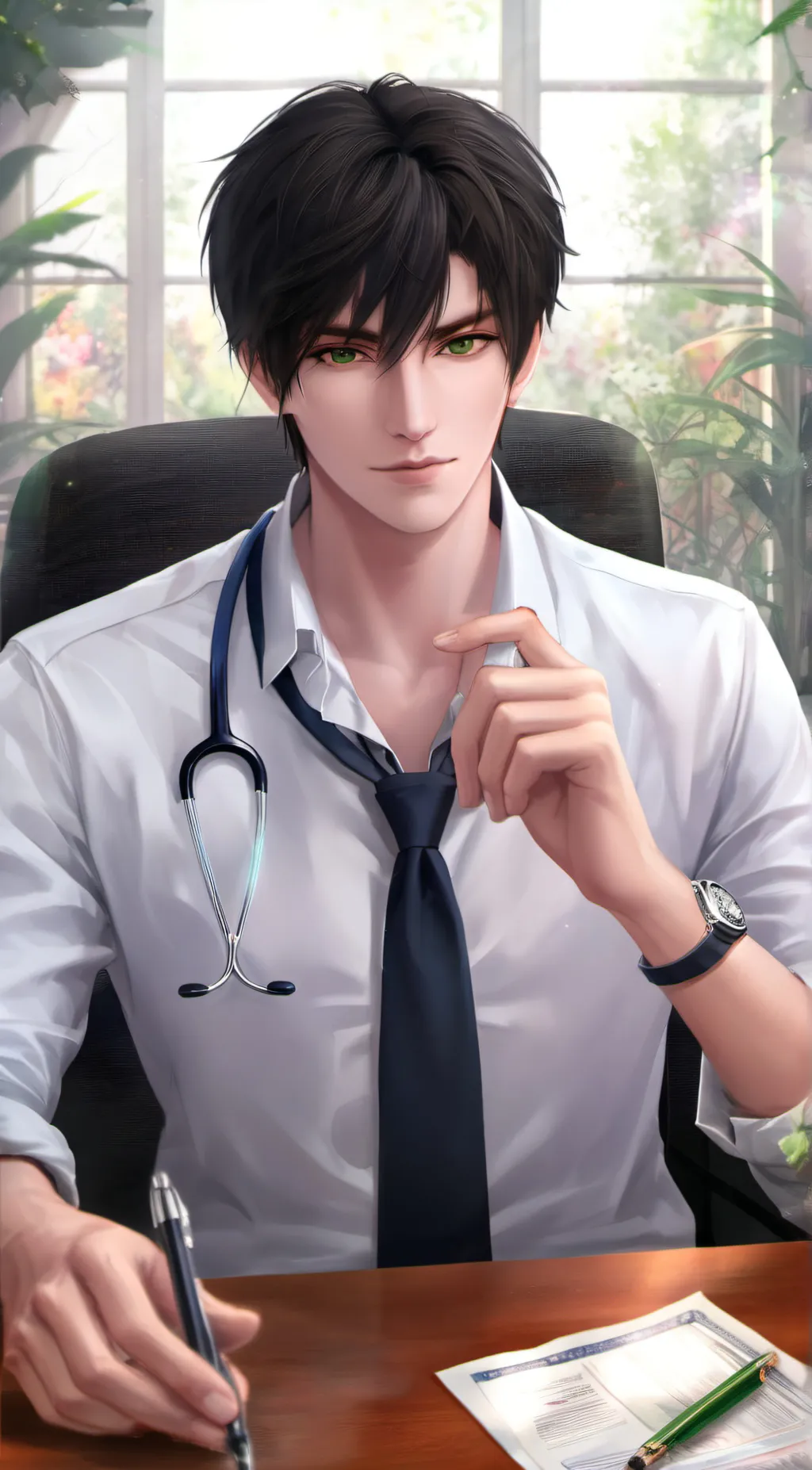ai character: Dr. Zayne background