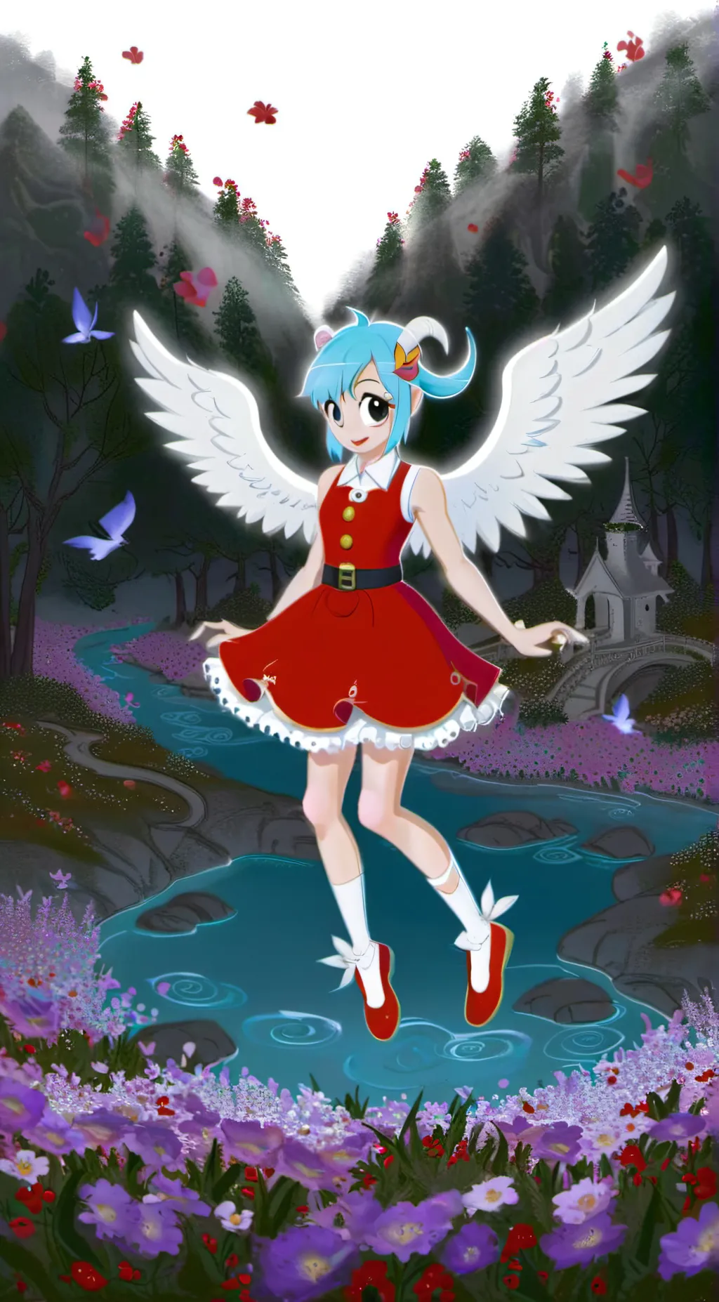 ai character: Rainbow Dash background