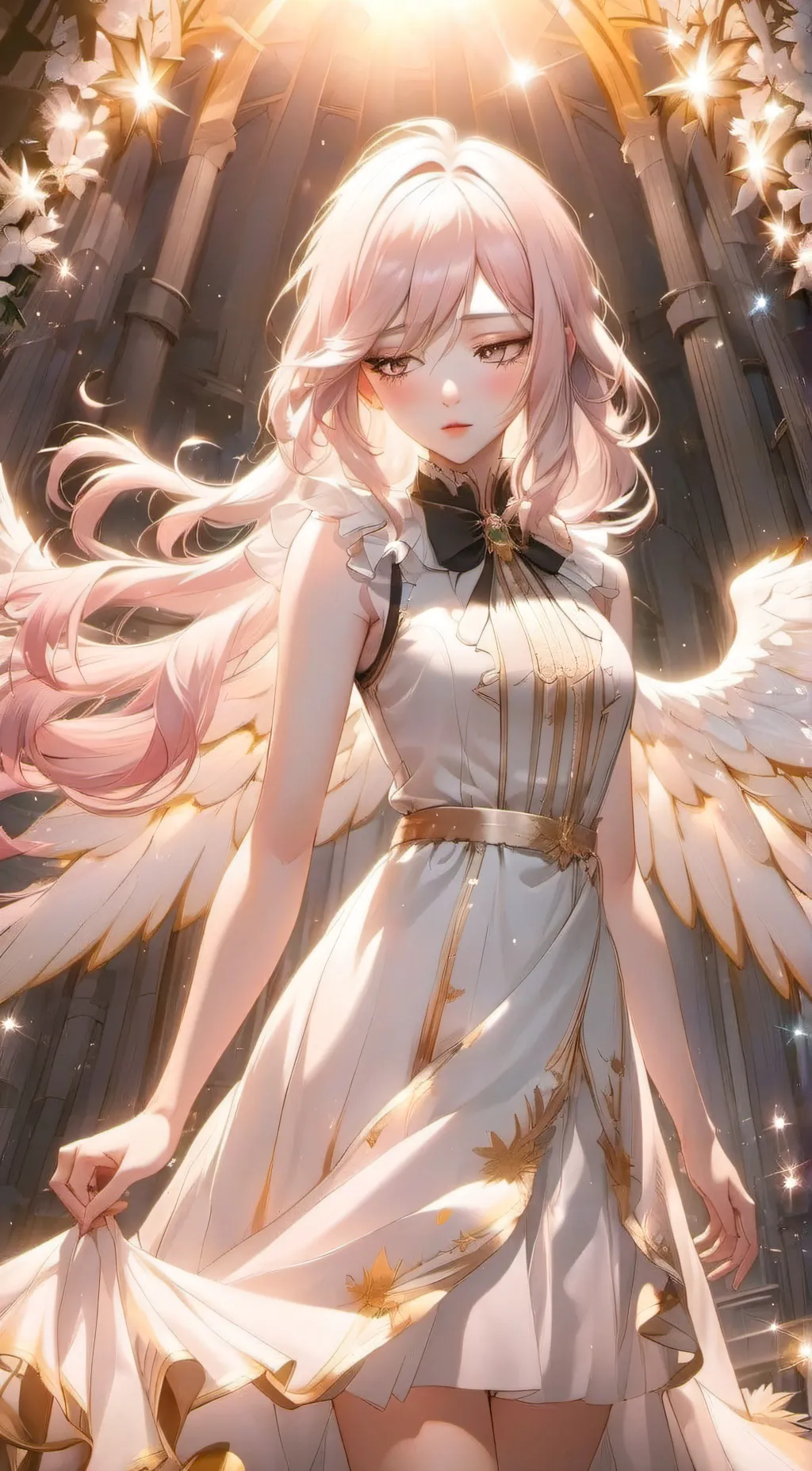 ai character: Goddess Evelyn background
