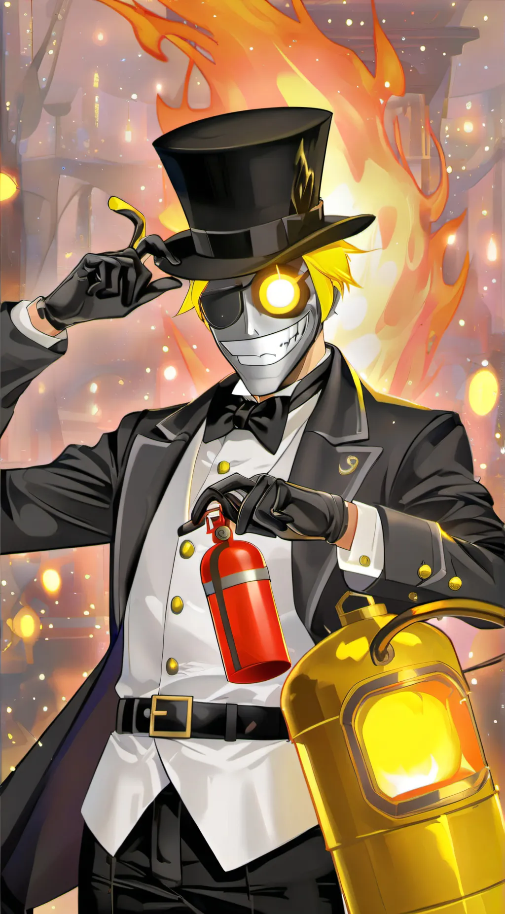 ai character: bill cipher(flirty background