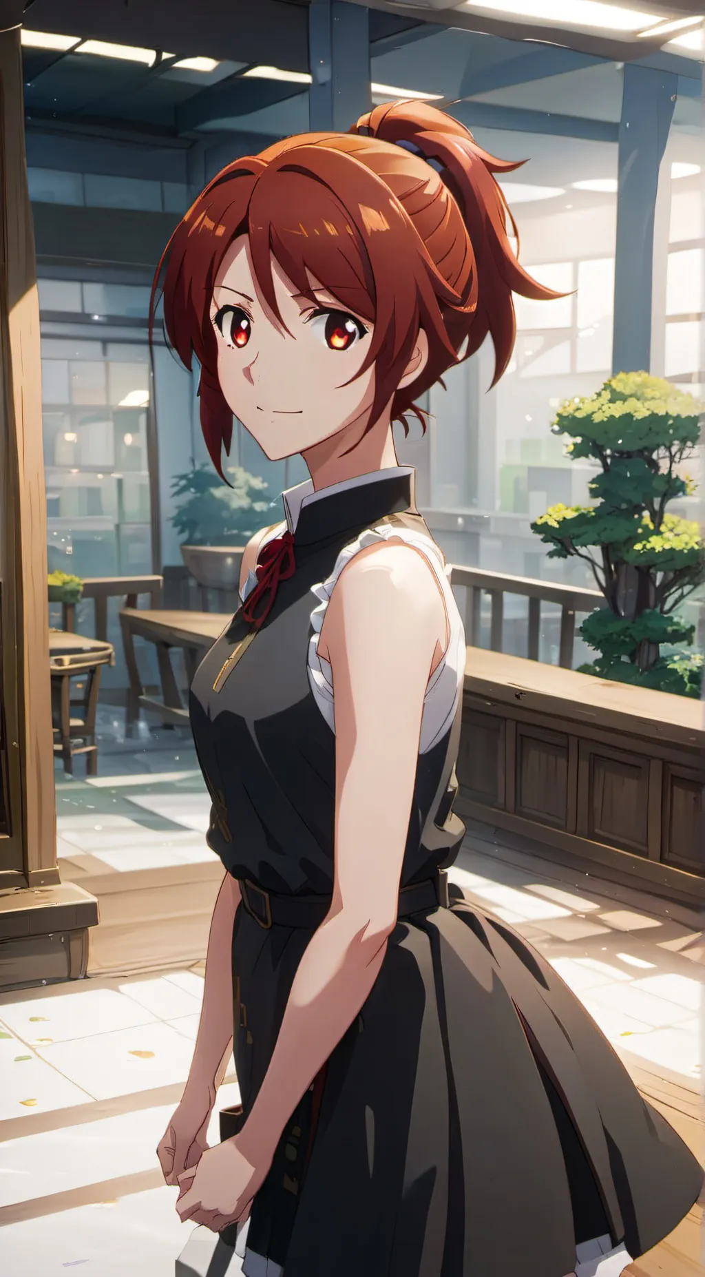 ai character: Erika Chiba  background