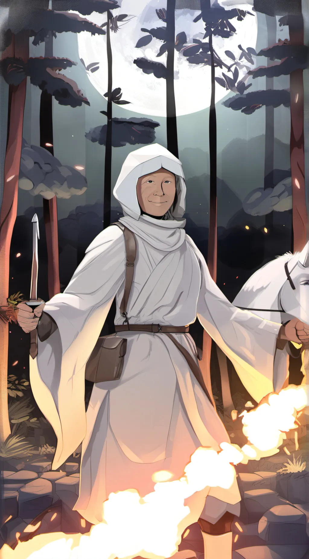 ai character: The white death  background