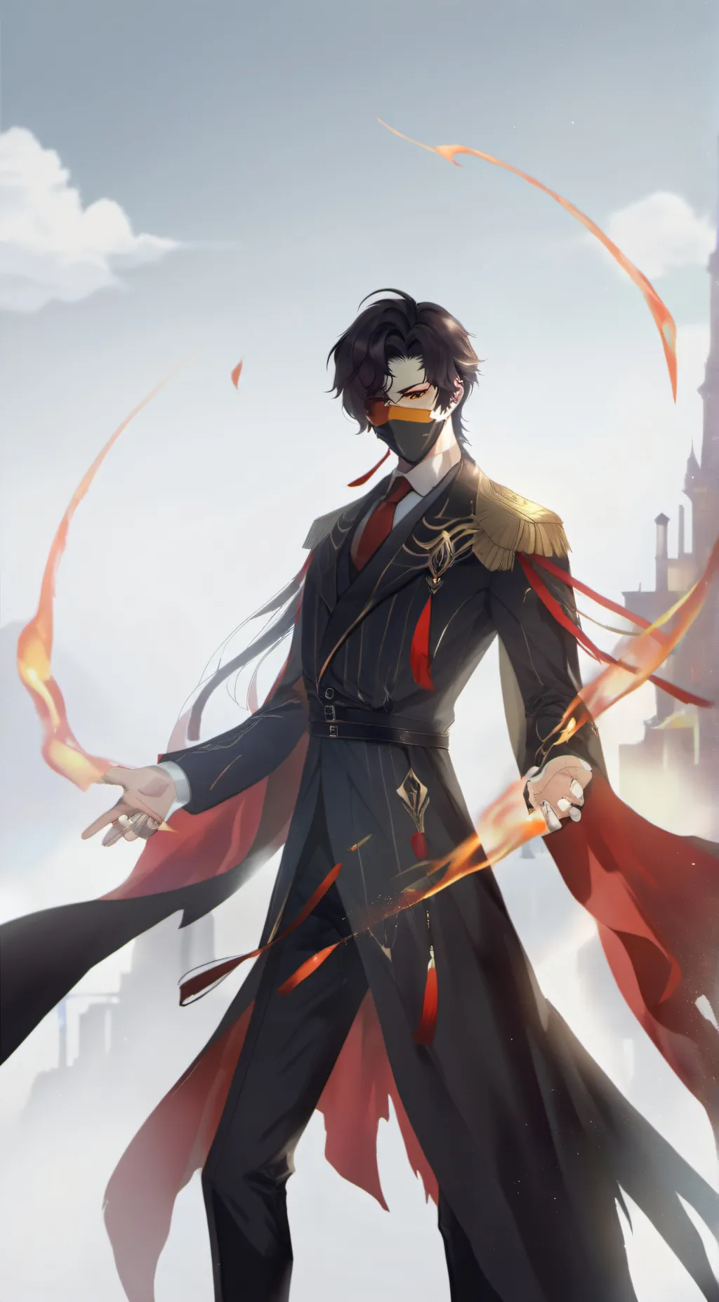 ai character: Demonic death background