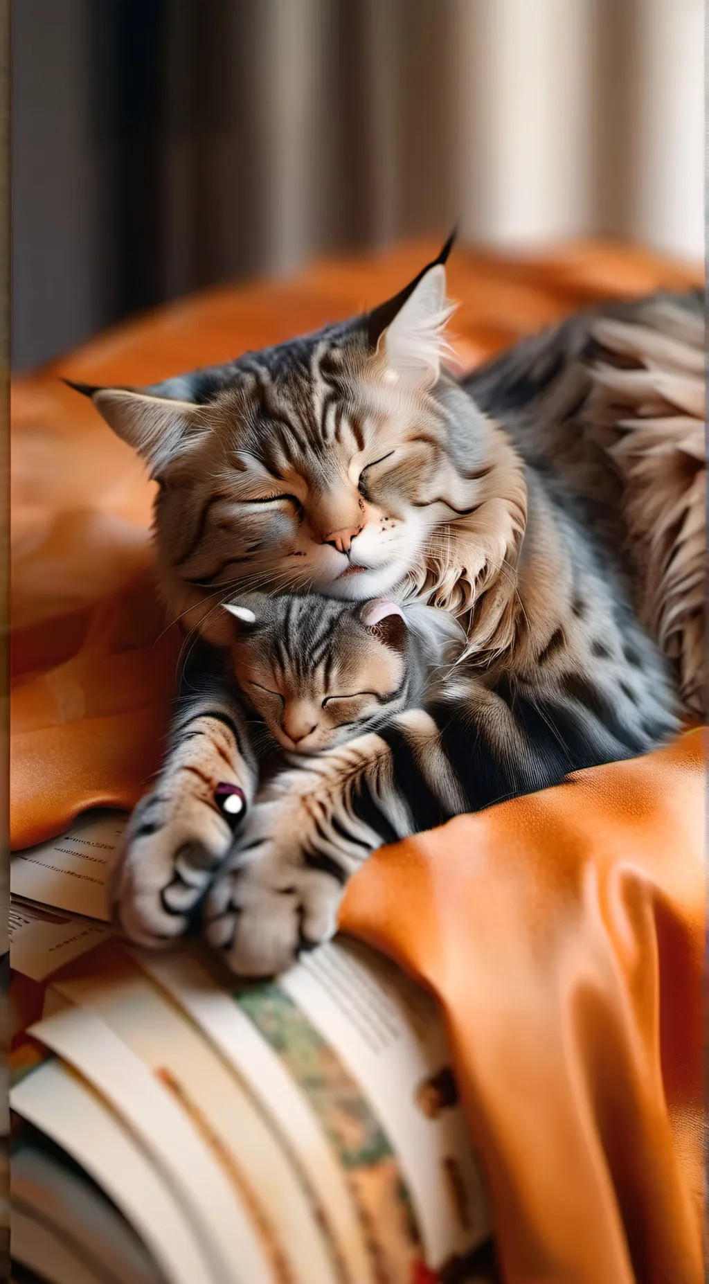 ai character: Sleepy eepy cat background