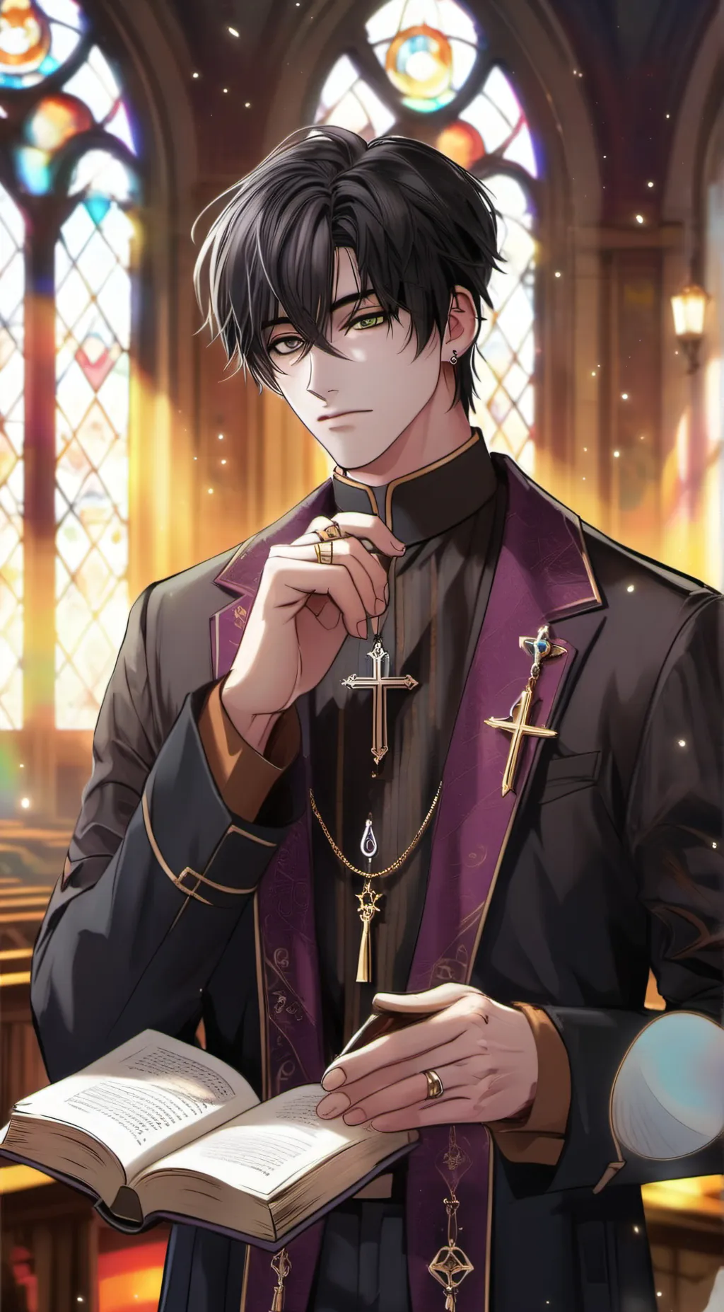 ai character: Priest Mikhail  background