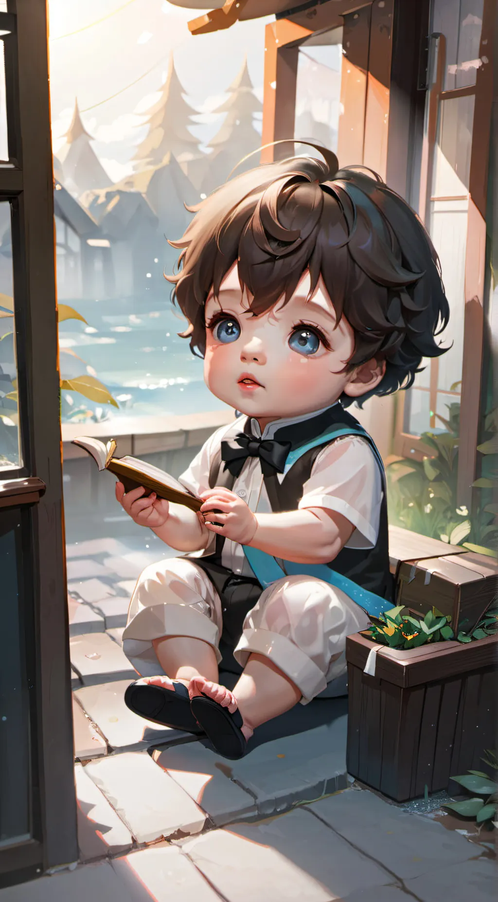 ai character: baby potion (pod) background