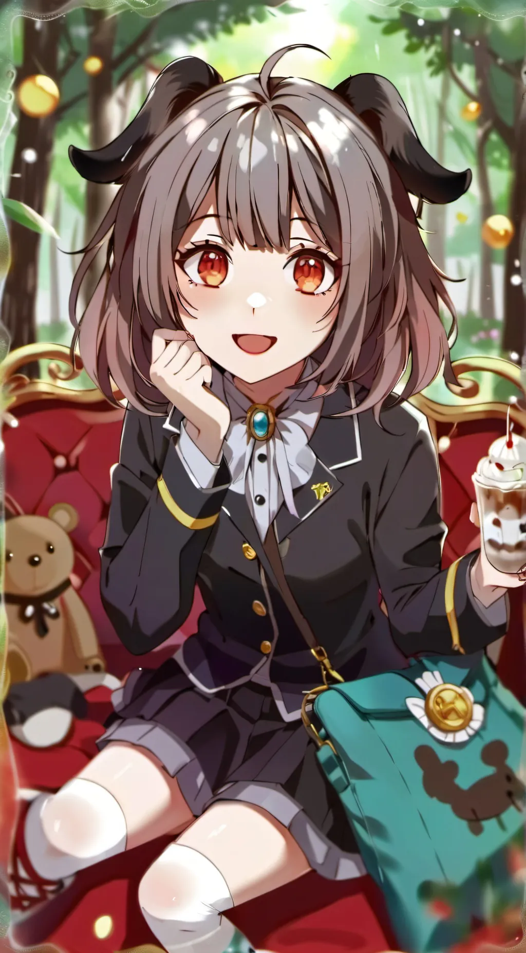 ai character: dog girl background