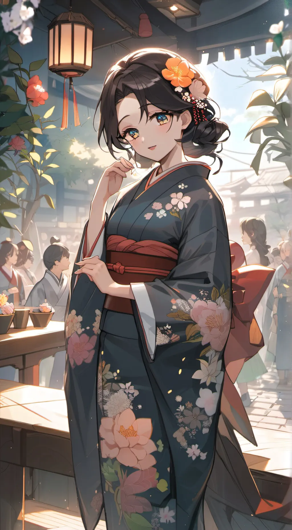 ai character: LADY TAMAYO background