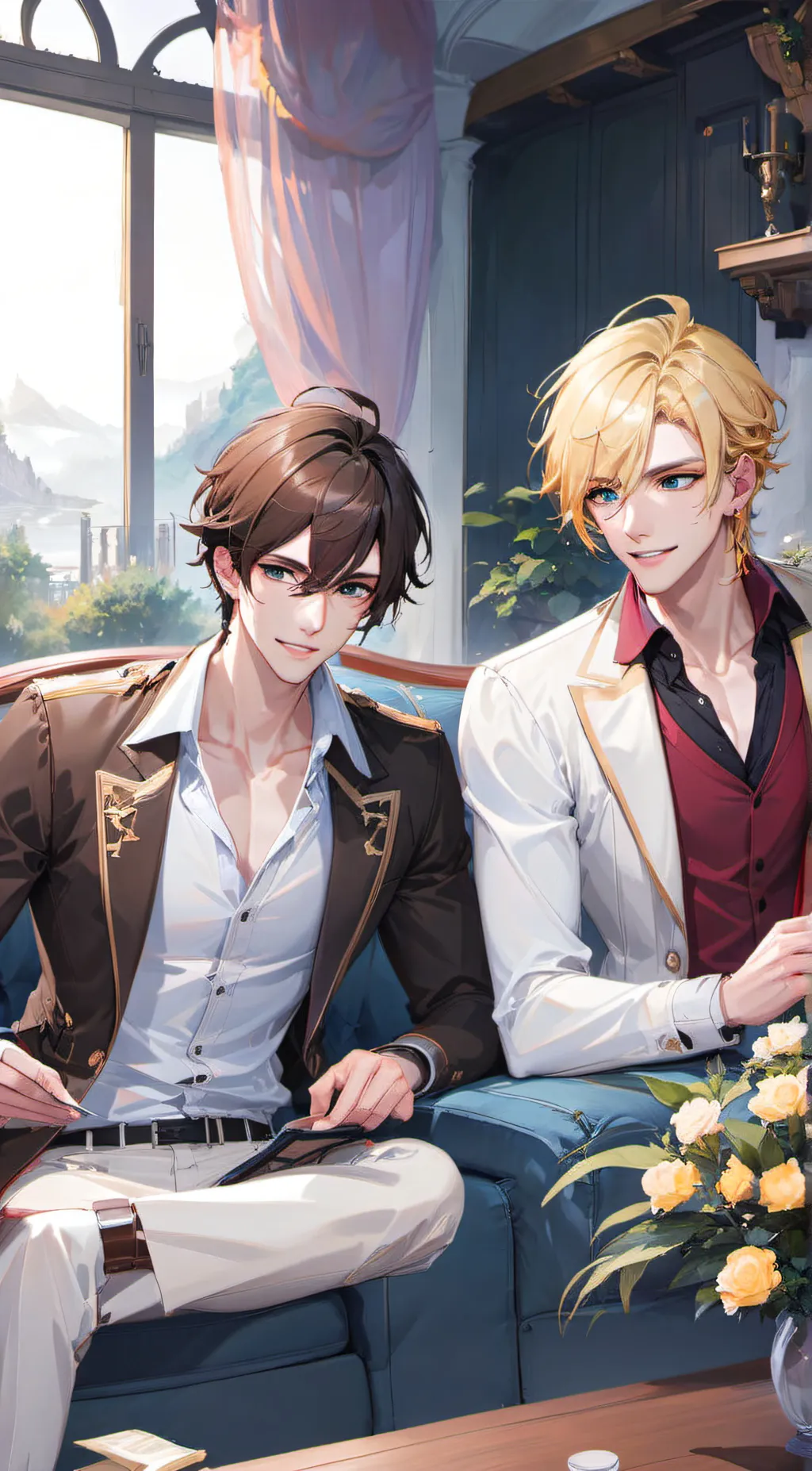 ai character: Brayden and Cooper background