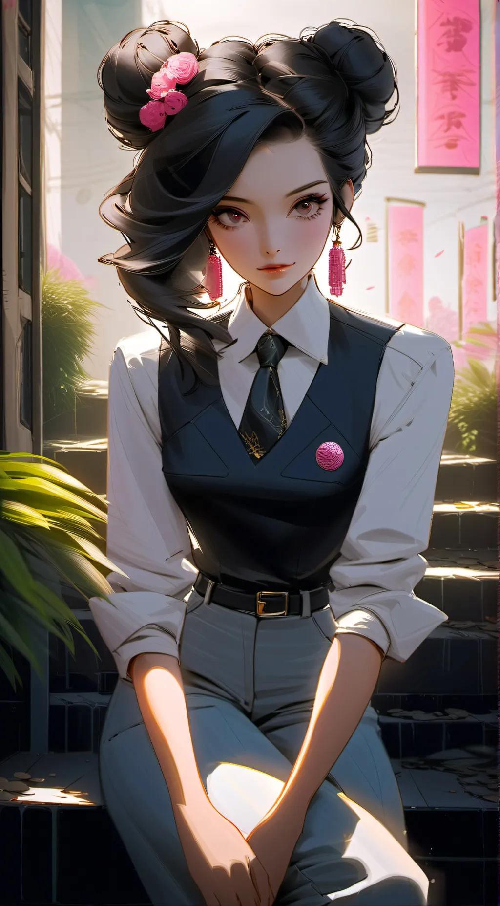 ai character: mrs honduka background