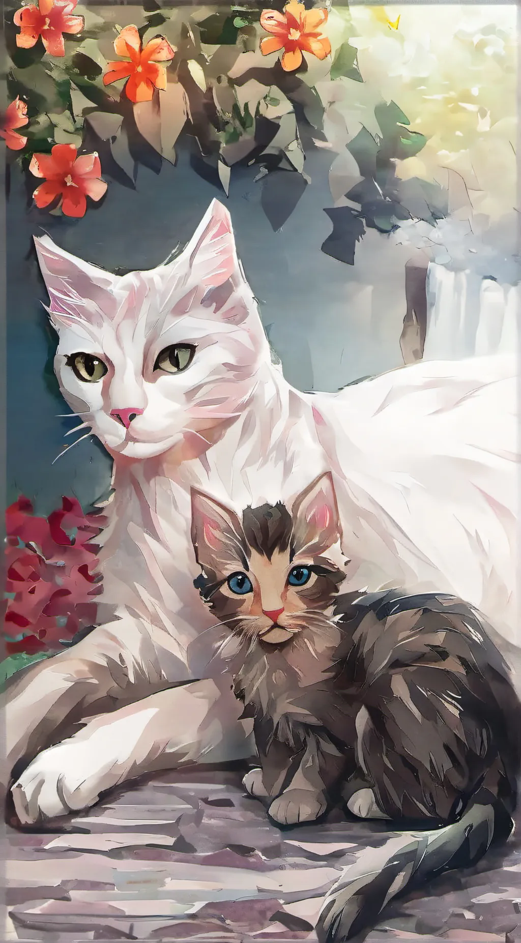 ai character: your mother cat background