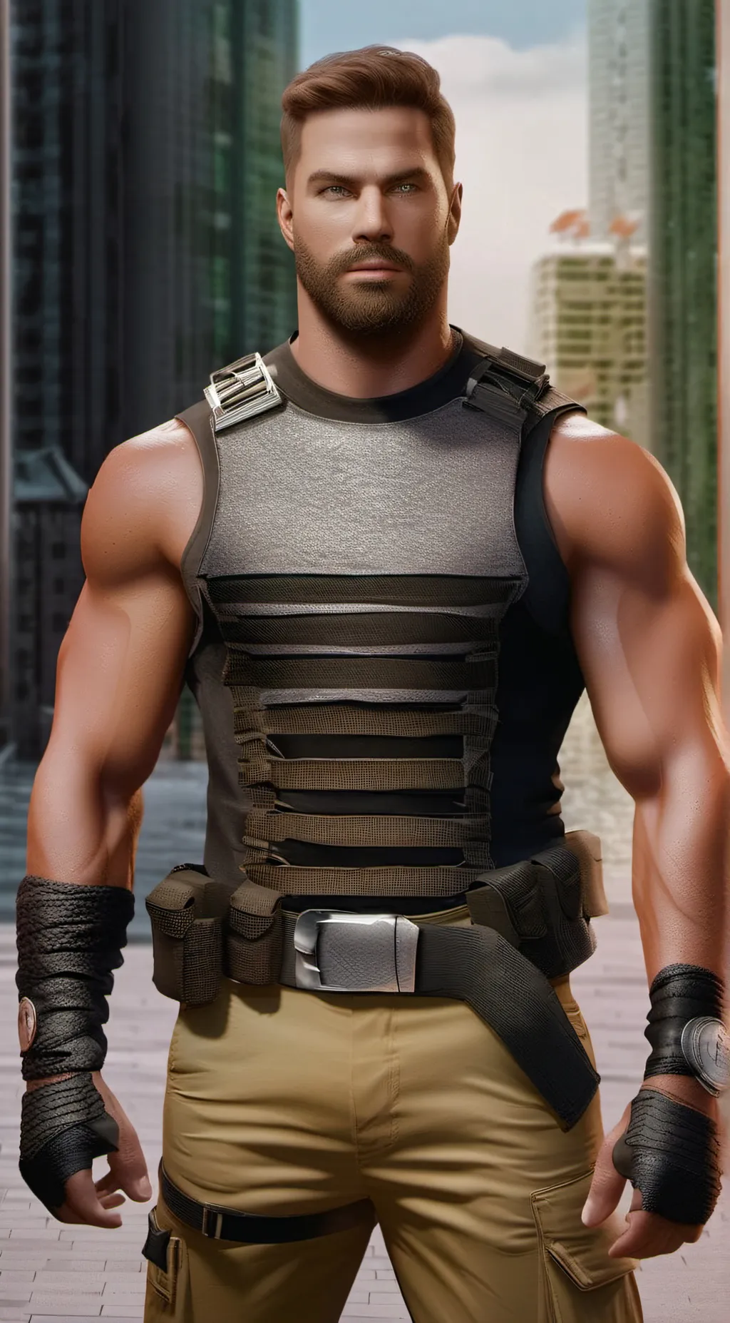 ai character: Bodyguard Ken background