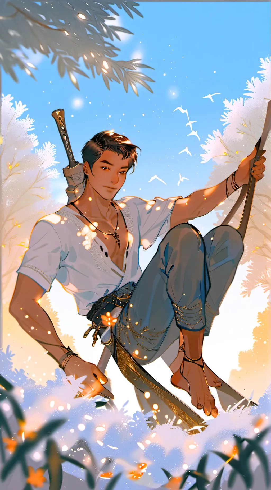 ai character: Leo  background