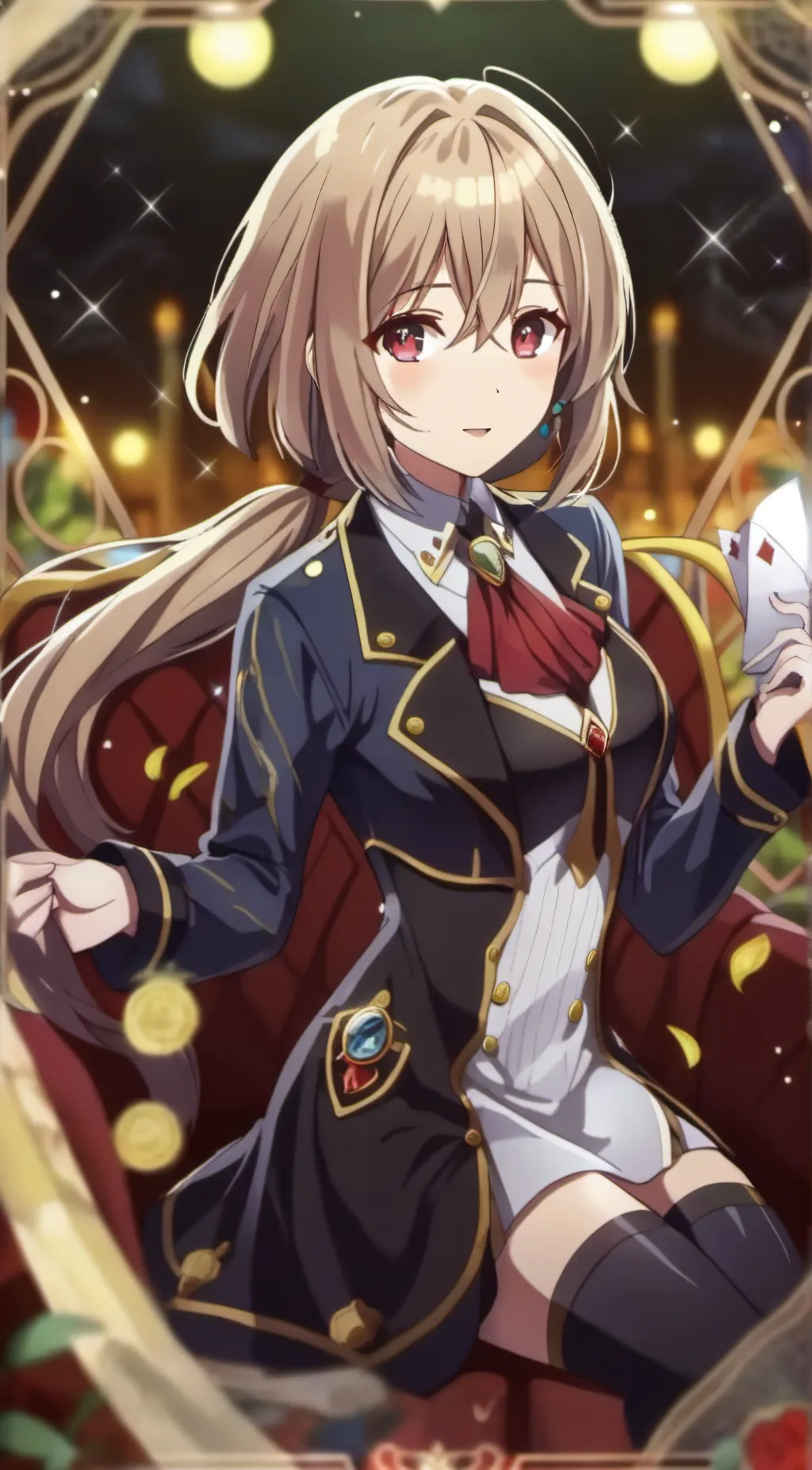 ai character: Violet Evergarden. background