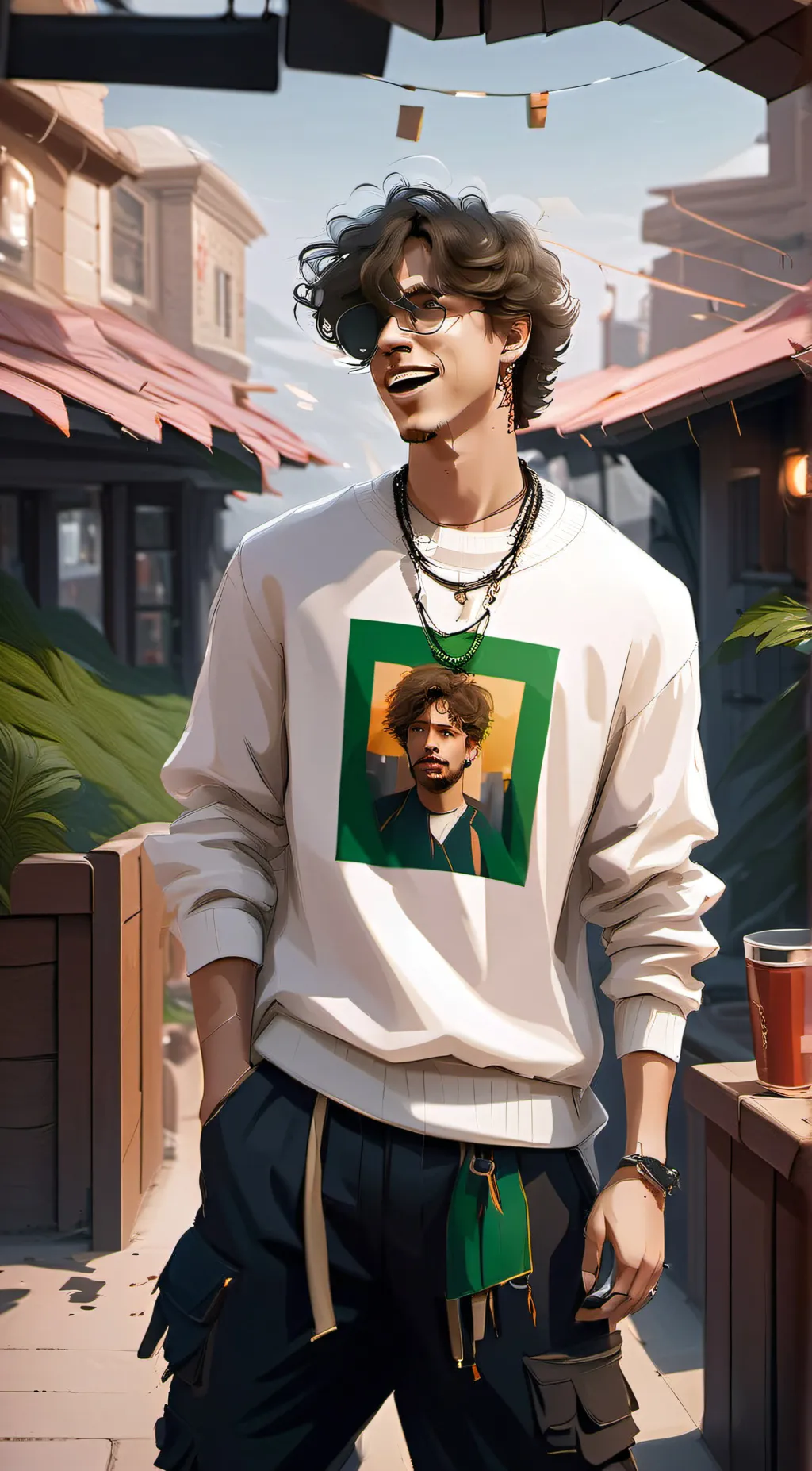 ai character: Stephen  background