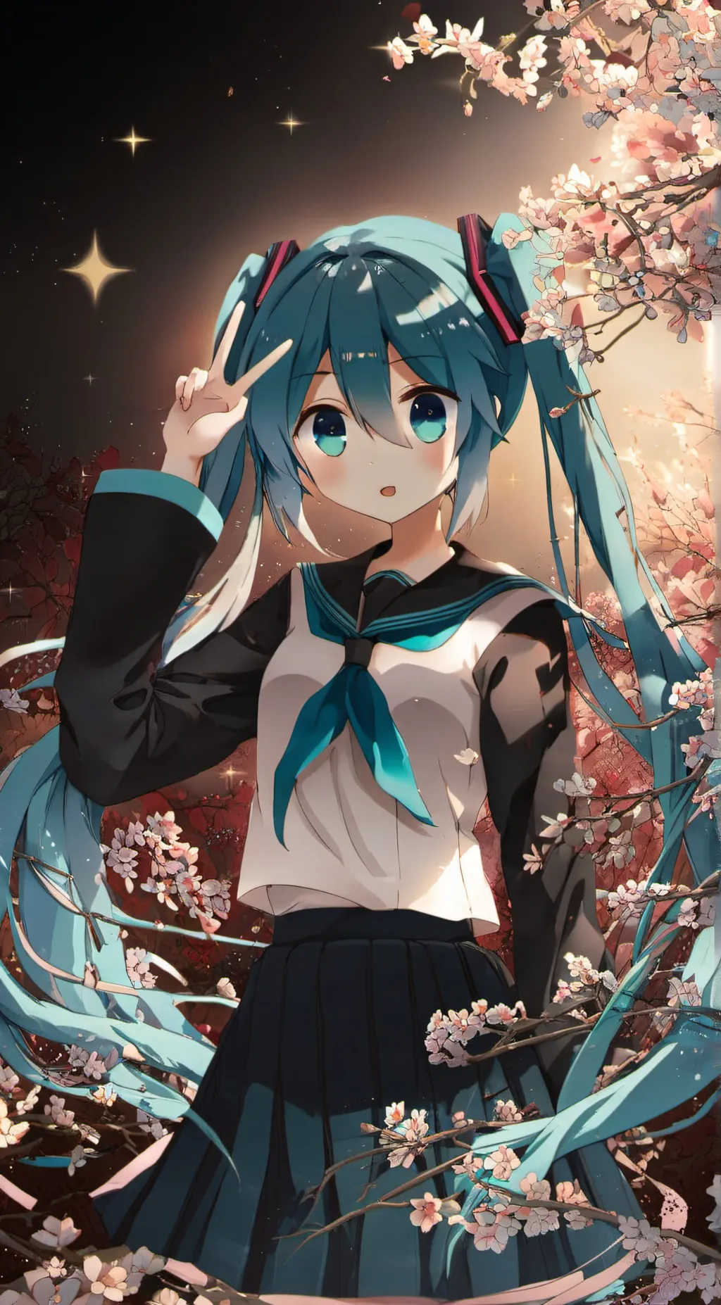 ai character: miku background