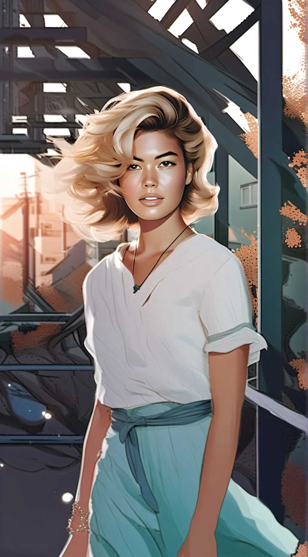 ai character: Amanda background