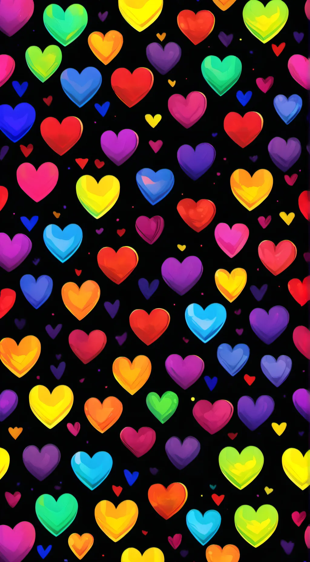 ai character: 🌈🤍rainbowhearts 🌈🤍 background