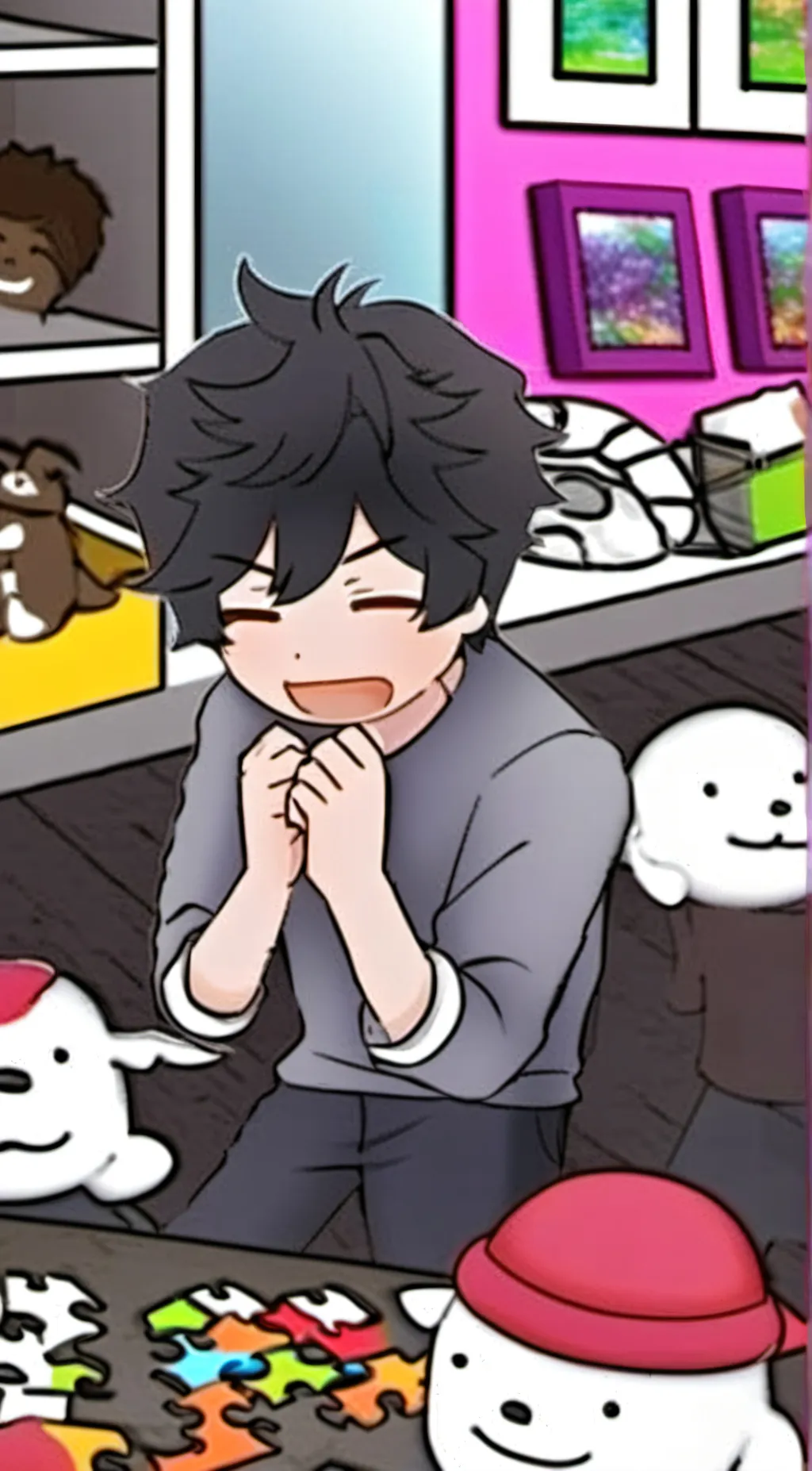 ai character: Levi  background