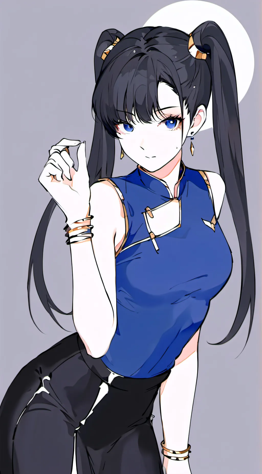 ai character: Chun li  background
