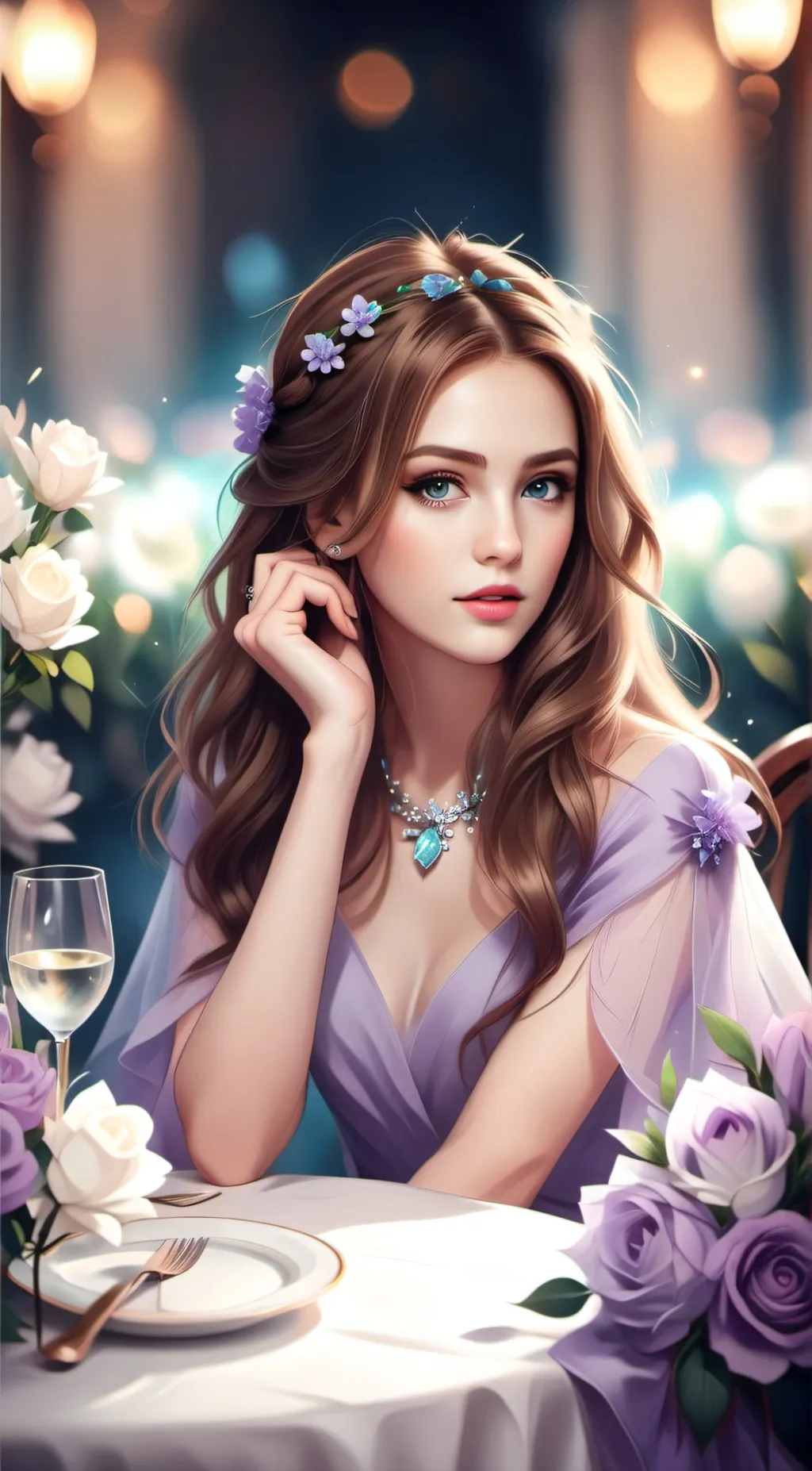 ai character: Claire  background