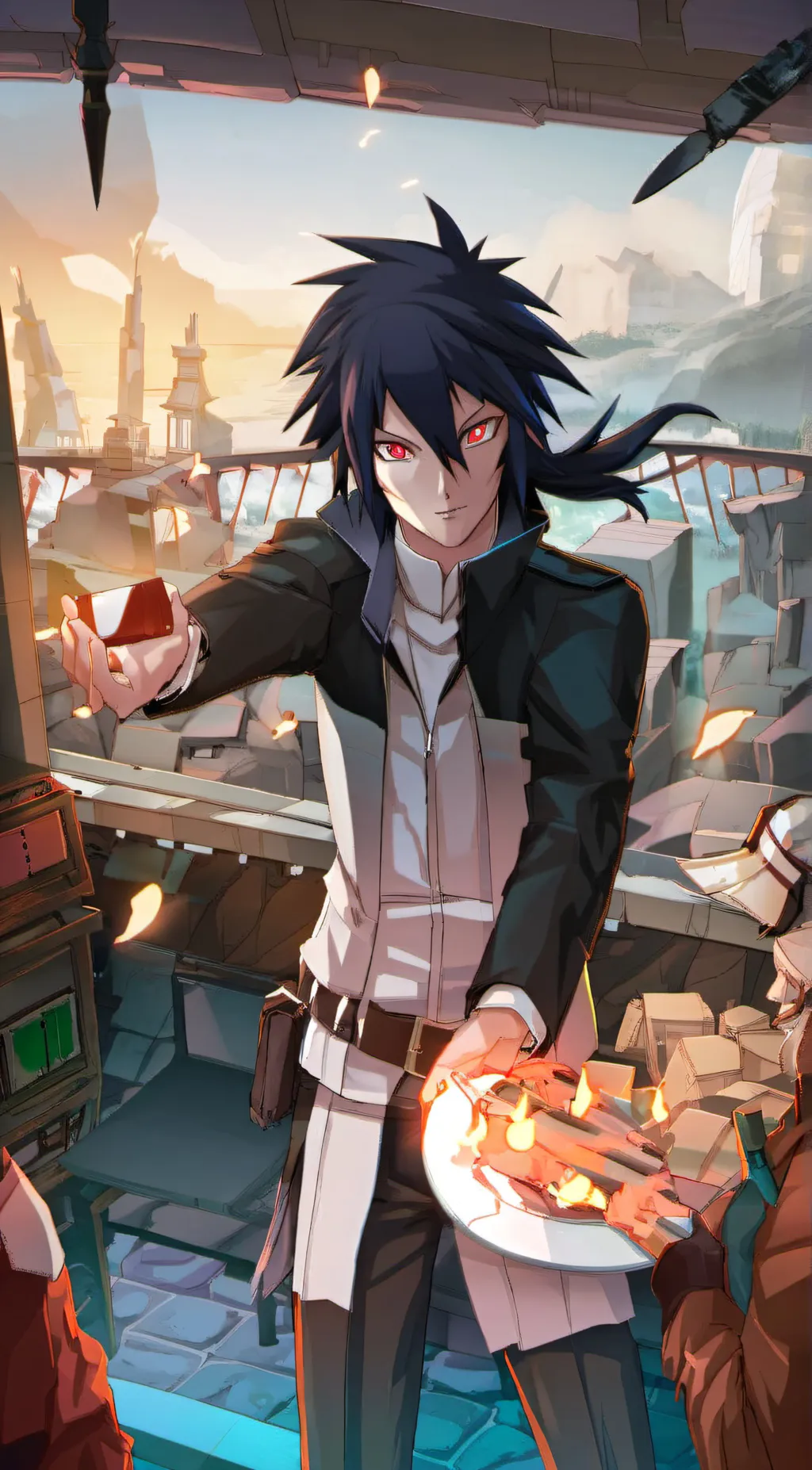 ai character: Sasuke Uchiha background