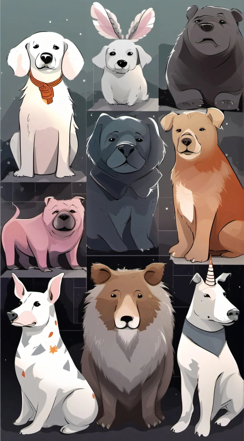 ai character: poppyplaytime fire background