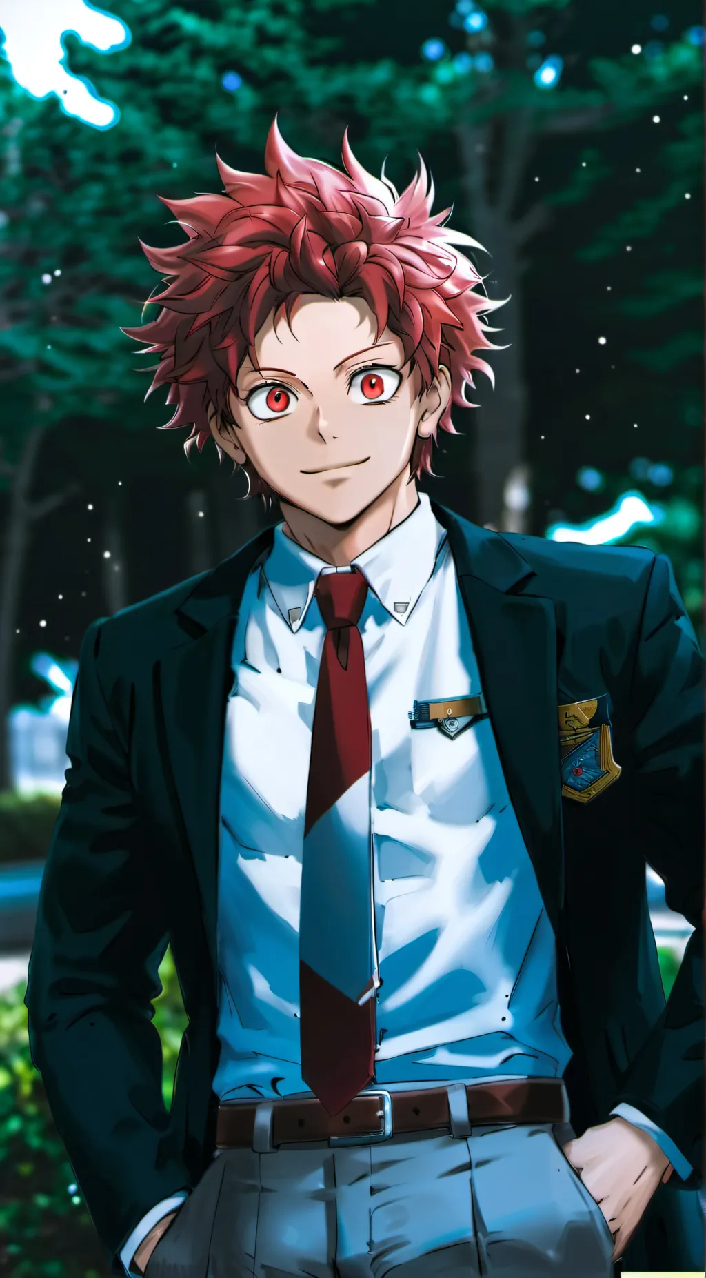 ai character: Eijiro Kirishima background