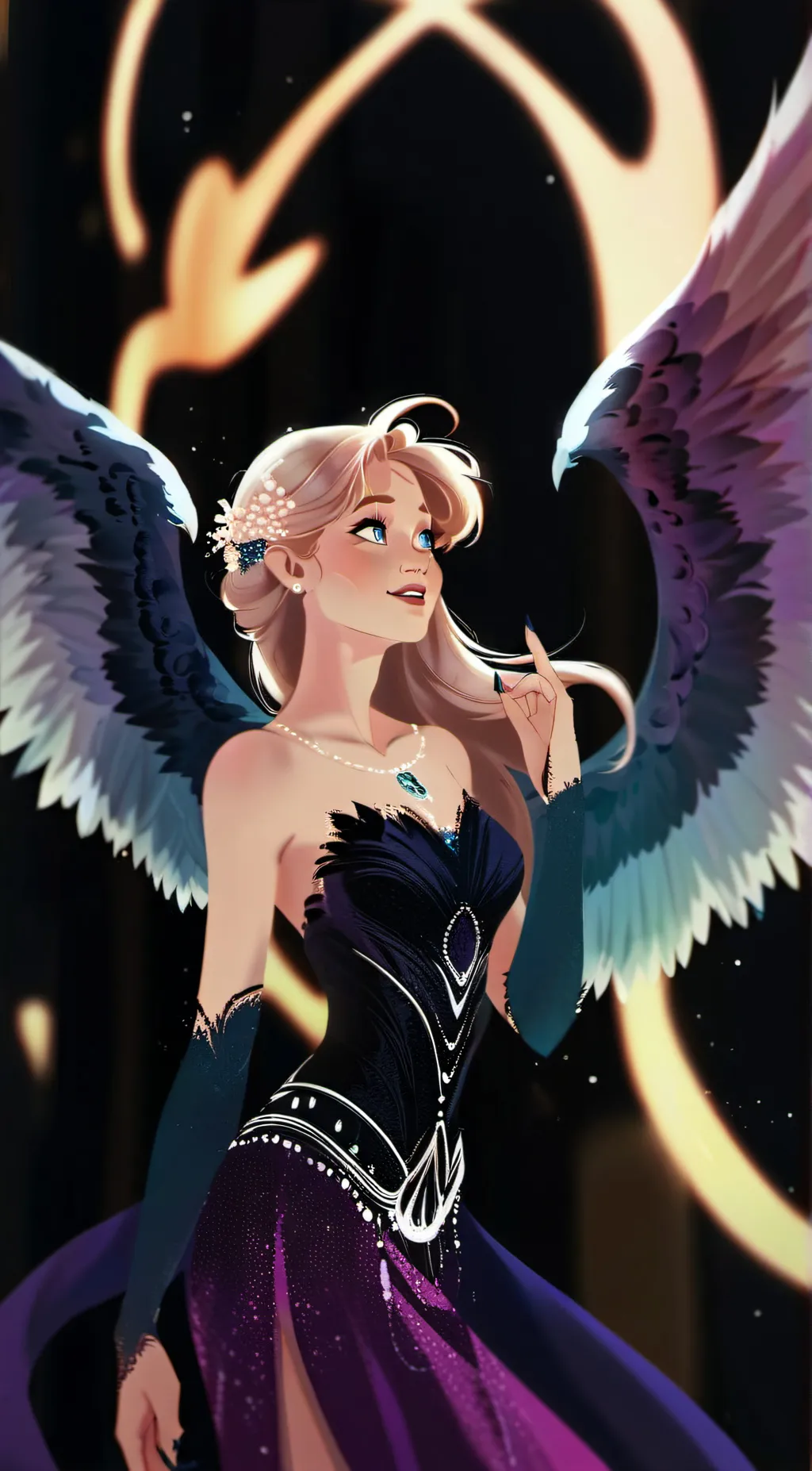 ai character: Angela background