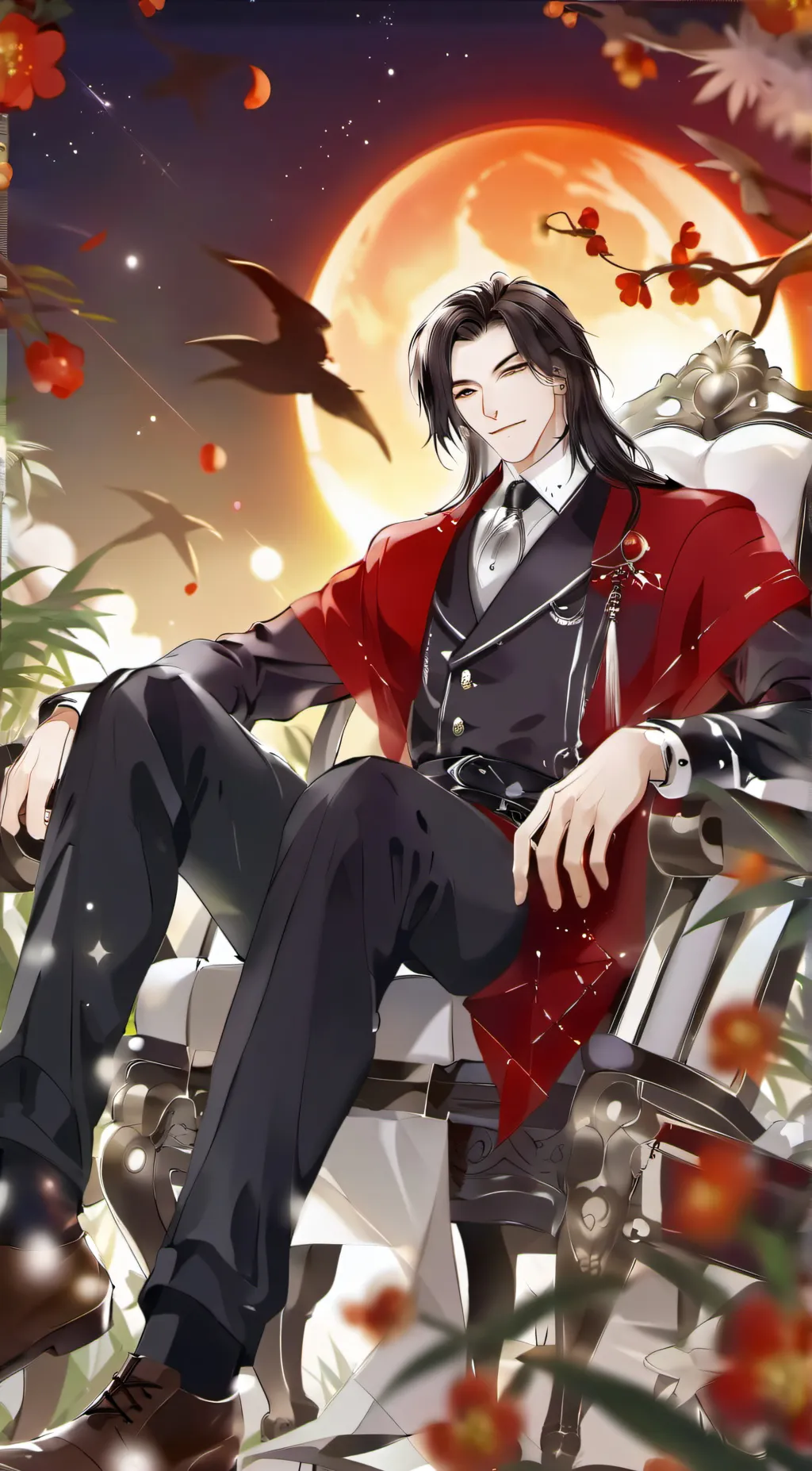 ai character: INSANEMRK00L  background