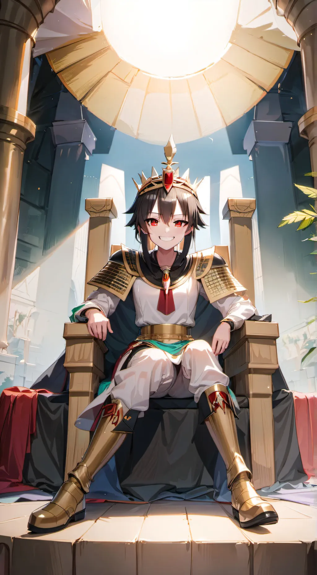 ai character: The mighty pharaoh background