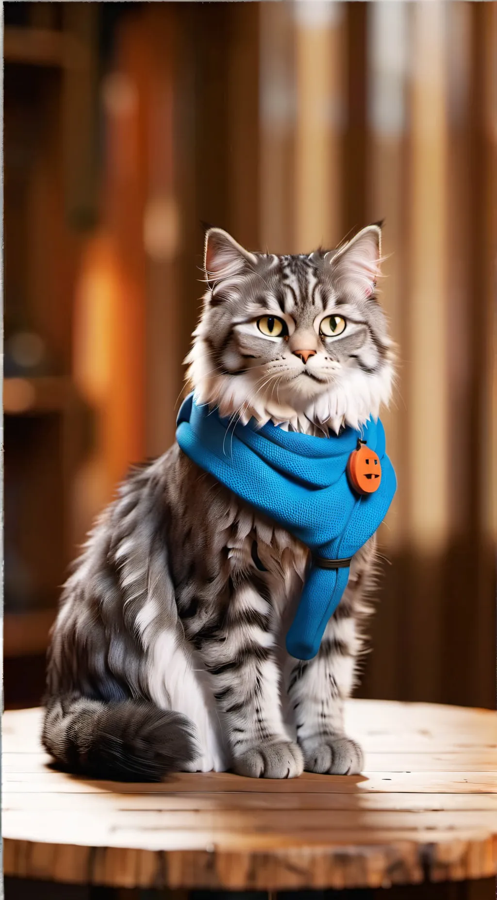 ai character: the king of cat background