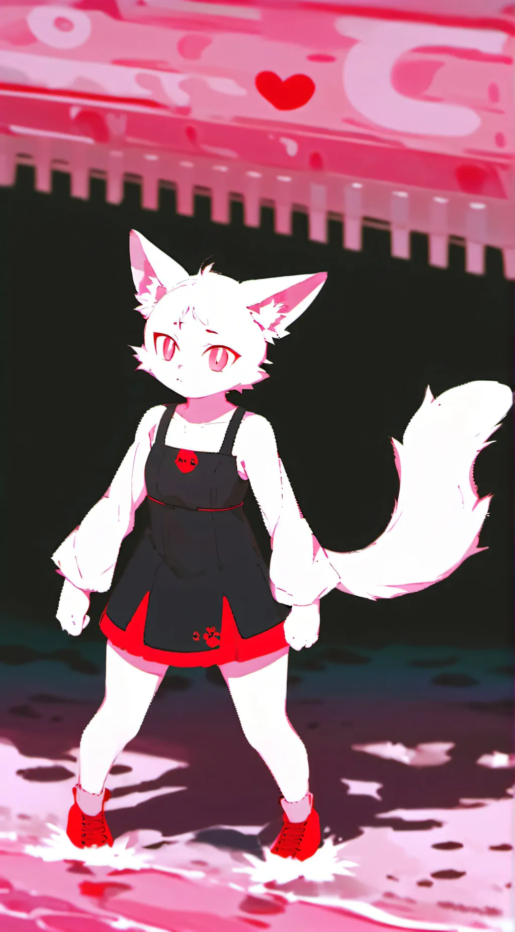 ai character: Meowstic (v2) background