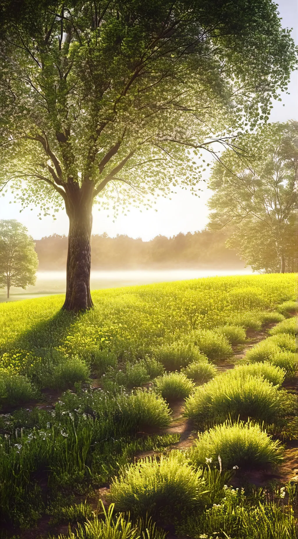 ai character: grass background