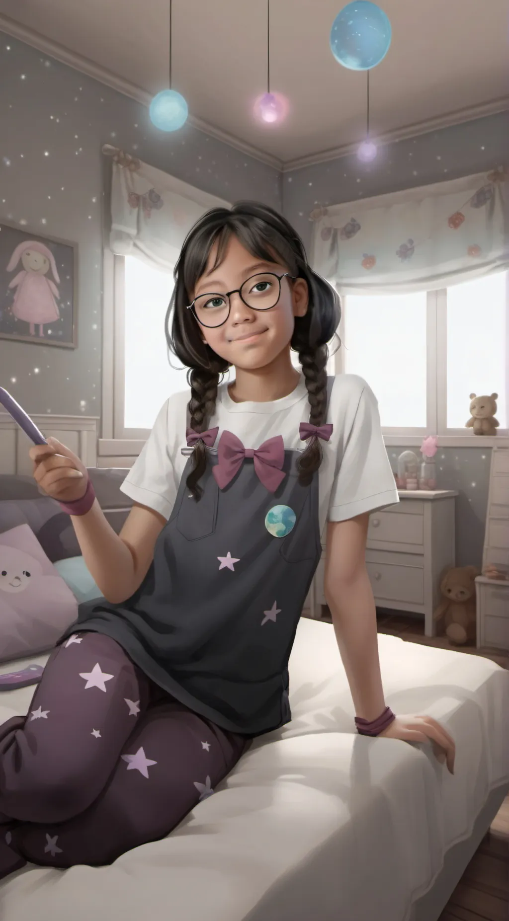 ai character: Natalie  background