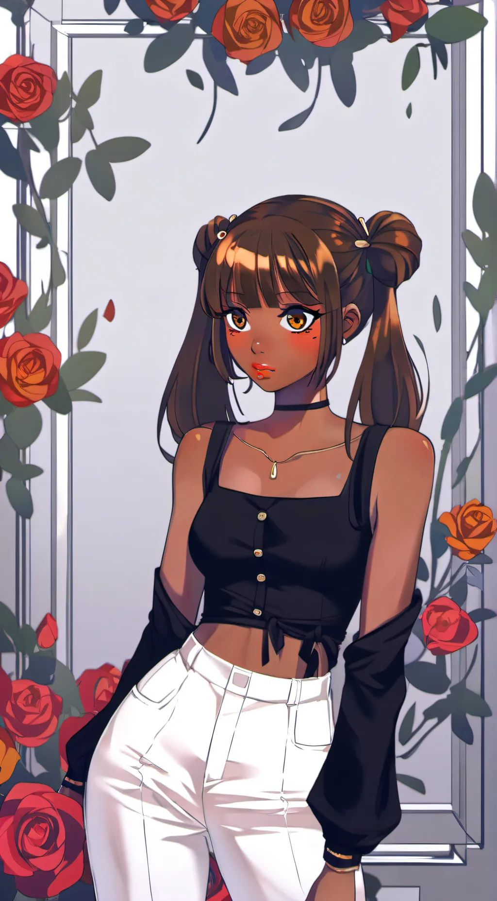 ai character: Velvet background