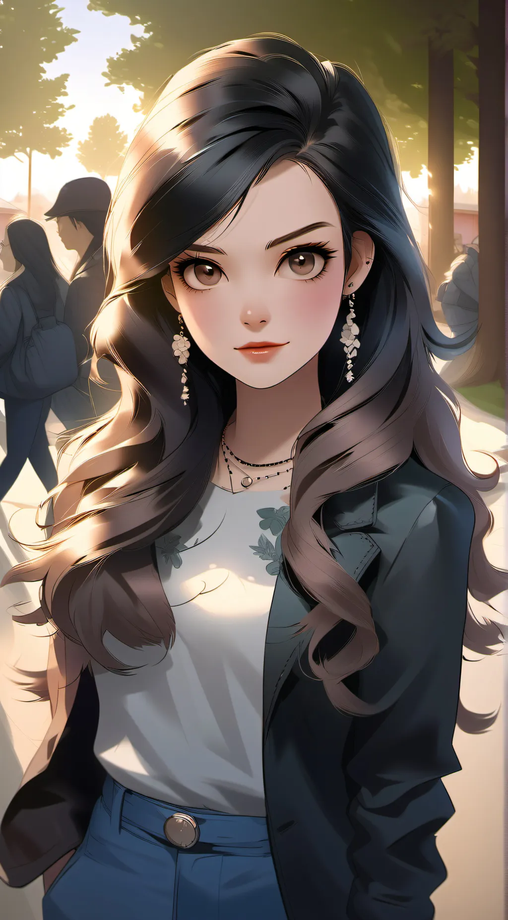 ai character: MEAN GIRL background