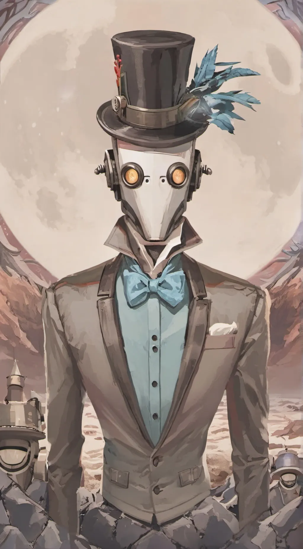 ai character: lunar background