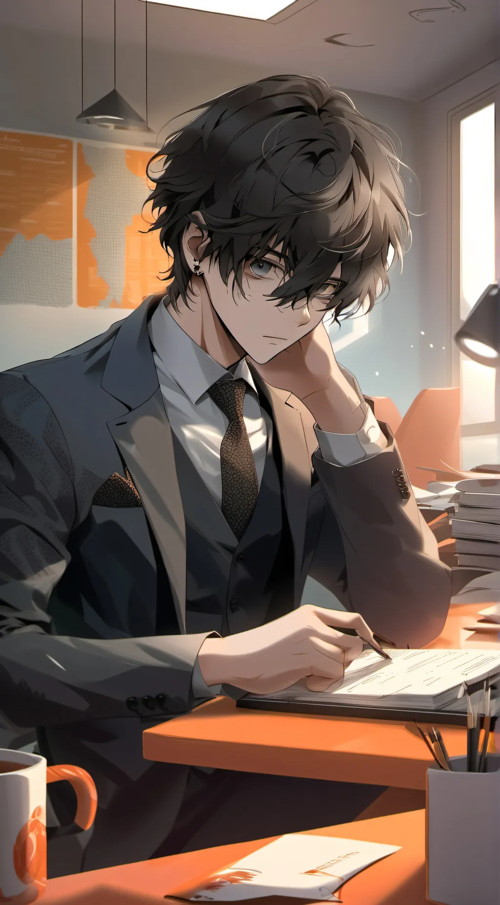 ai character: lucky background